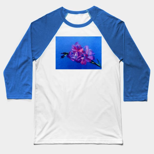 Pastel flower Baseball T-Shirt by The smell of eucalyptus